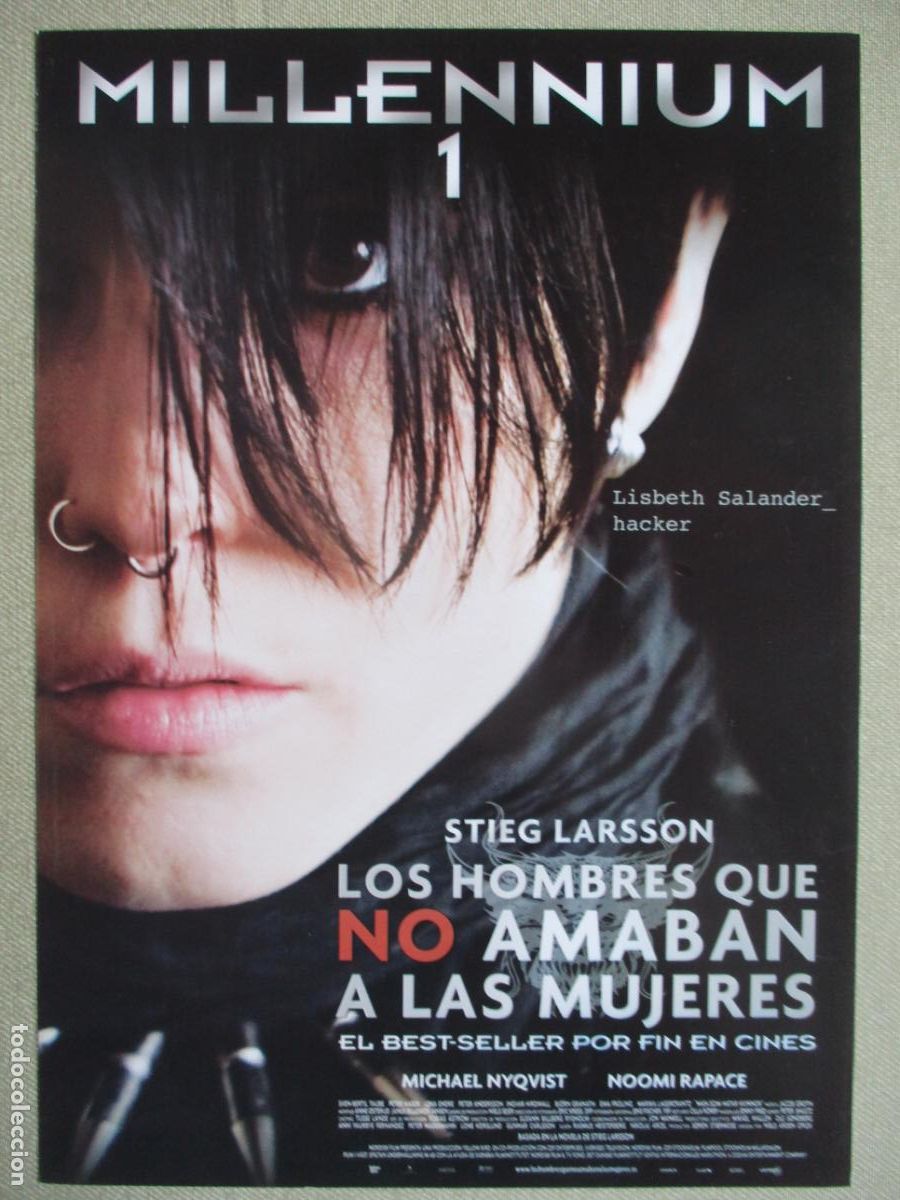 Cinema: MILLENNIUM 1. GUIA ORIGINAL ESTRENO. PEDIDO MINIMO EN GUIAS 10 EUROS.