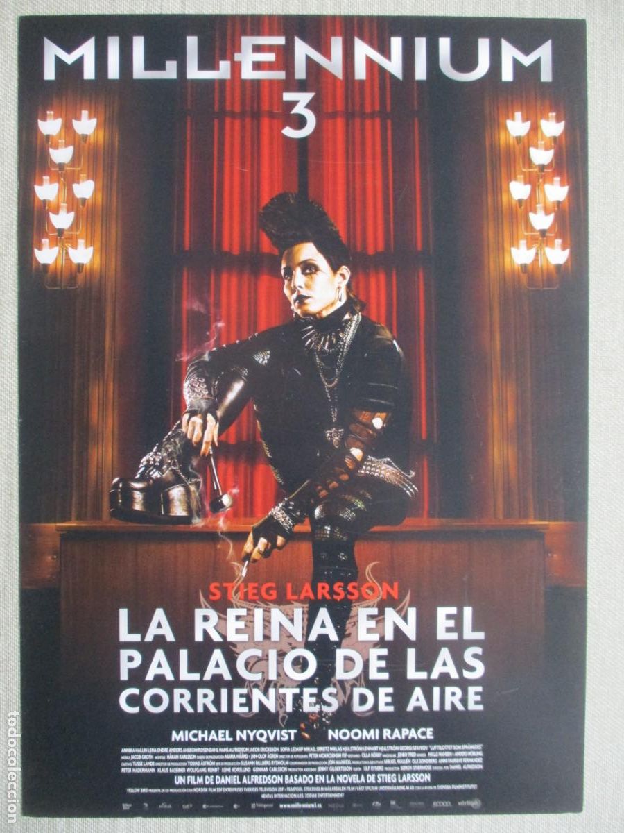 Cinema: MILLENNIUM 3. GUIA ORIGINAL ESTRENO. PEDIDO MINIMO EN GUIAS 10 EUROS.