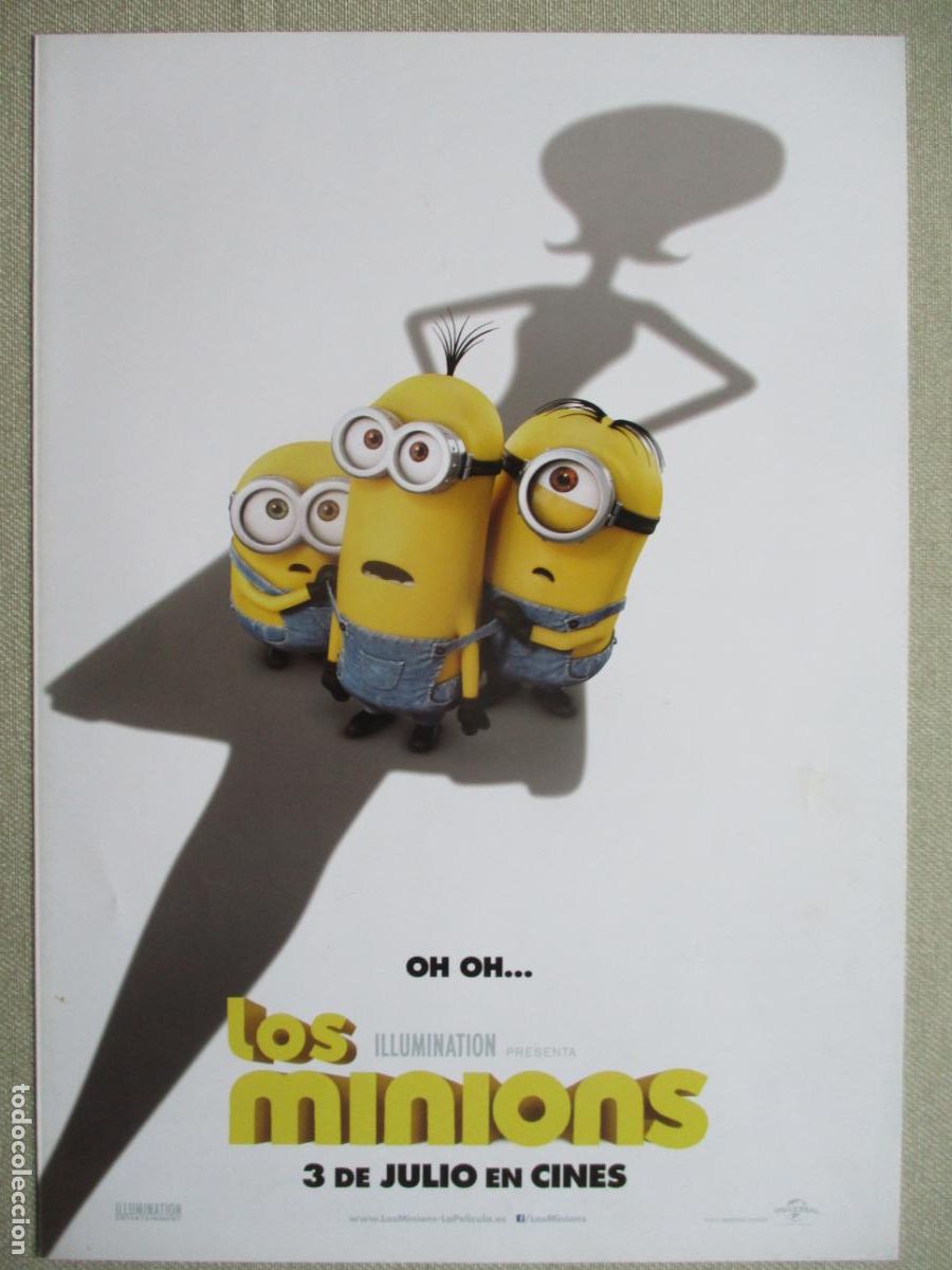 Kino: LOS MINIONS. GUIA ORIGINAL ESTRENO. PEDIDO MINIMO EN GUIAS 10 EUROS.
