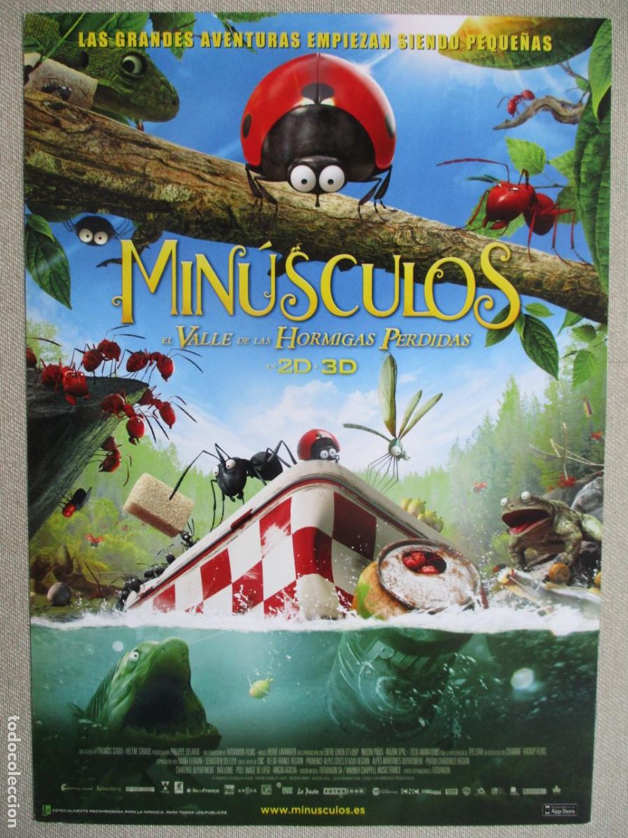 Kino: MINUSCULOS. GUIA ORIGINAL ESTRENO. PEDIDO MINIMO EN GUIAS 10 EUROS.