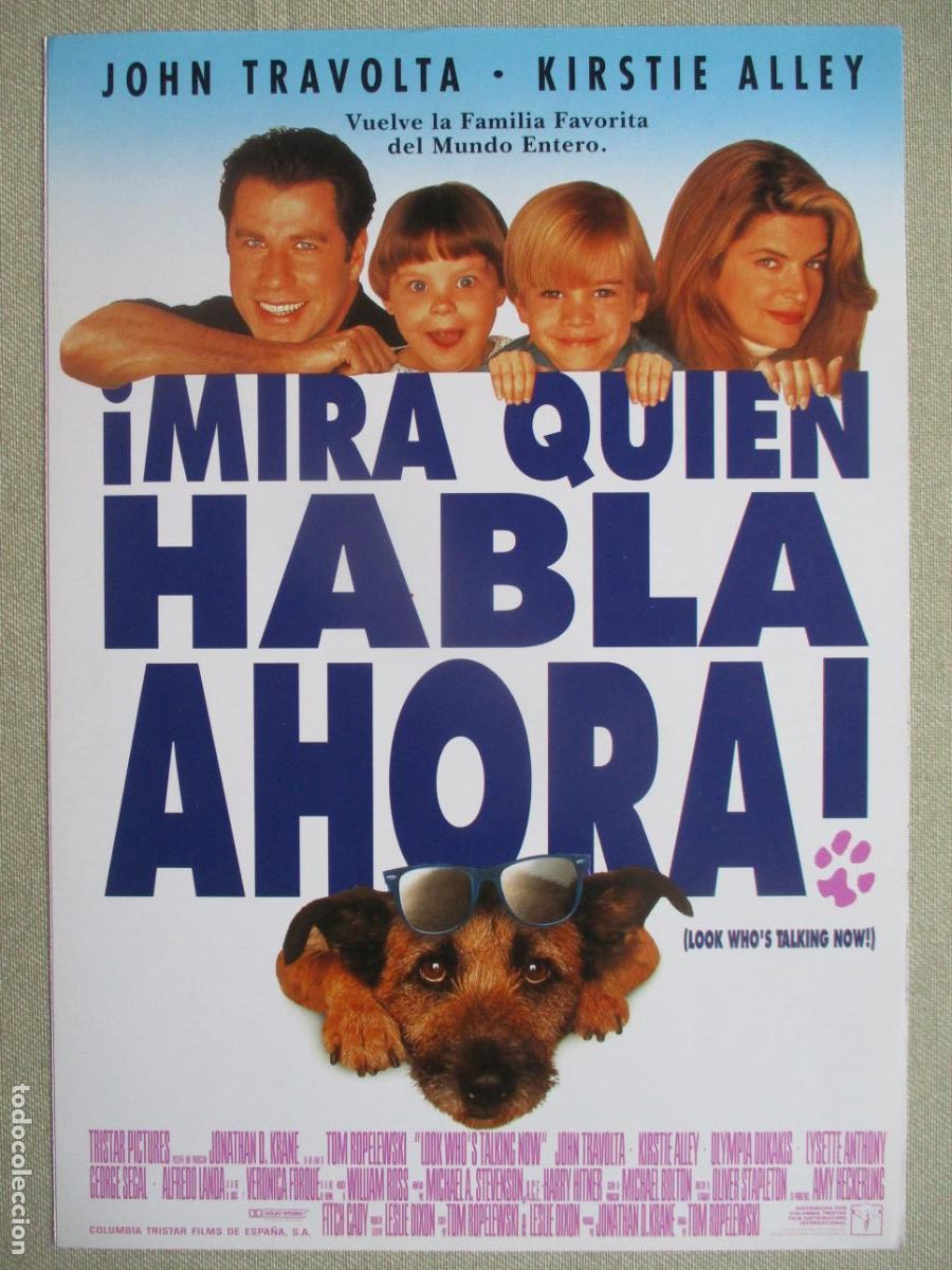 Cin&eacute;ma: MIRA QUIEN HABLA AHORA. GUIA ORIGINAL ESTRENO. PEDIDO MINIMO EN GUIAS 10 EUROS.