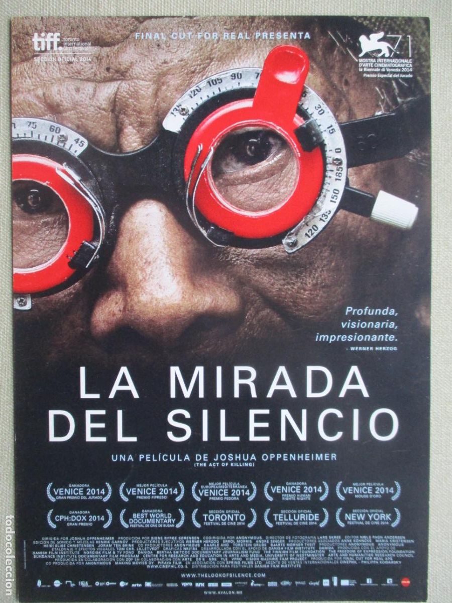 Cin&eacute;ma: LA MIRADA DEL SIELNCIO. GUIA ORIGINAL ESTRENO. PEDIDO MINIMO EN GUIAS 10 EUROS.