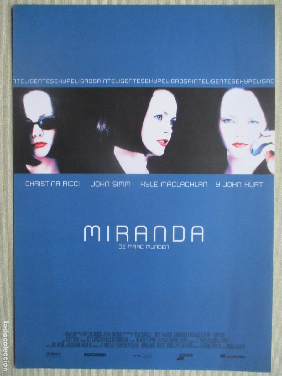 Cin&eacute;ma: MIRANDA. GUIA ORIGINAL ESTRENO. PEDIDO MINIMO EN GUIAS 10 EUROS.