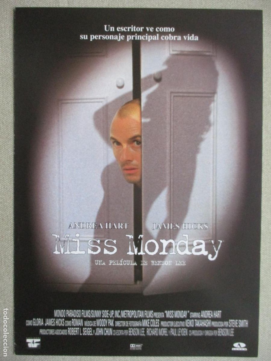 Cin&eacute;ma: MISS MONDAY. GUIA ORIGINAL ESTRENO. PEDIDO MINIMO EN GUIAS 10 EUROS.