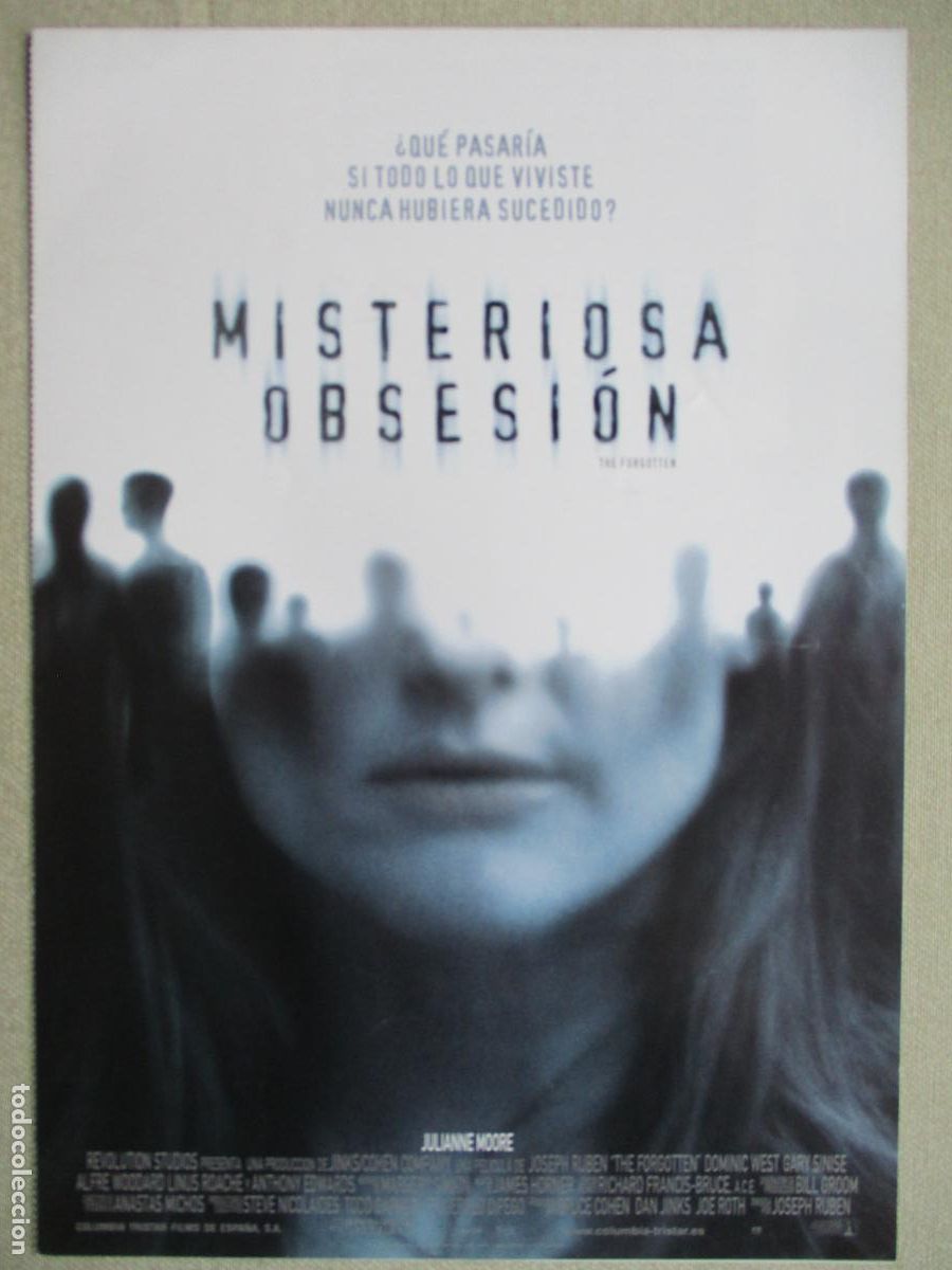 Cin&eacute;ma: MISTERIOSA OBSESION. GUIA ORIGINAL ESTRENO. PEDIDO MINIMO EN GUIAS 10 EUROS.