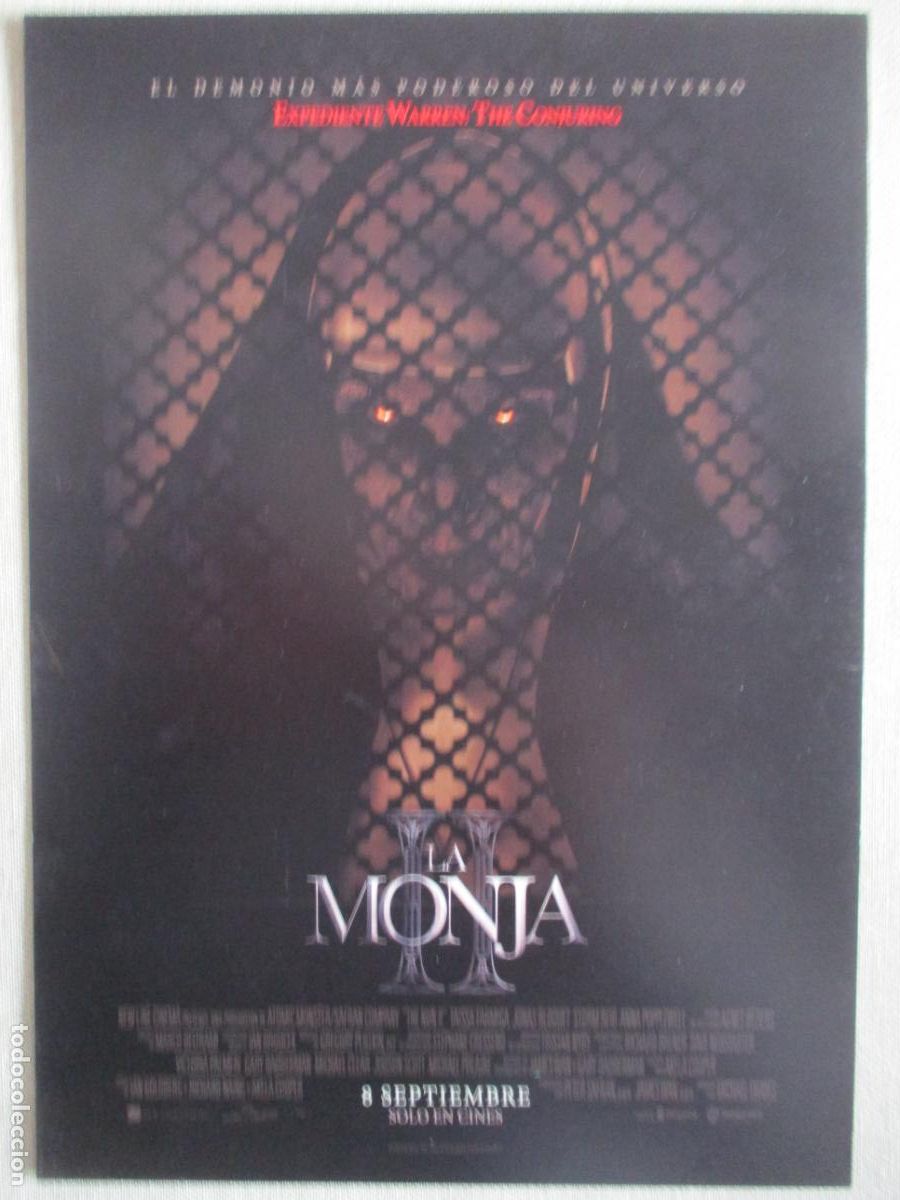 Cinema: LA MONJA II. GUIA ORIGINAL ESTRENO. PEDIDO MINIMO EN GUIAS 10 EUROS.