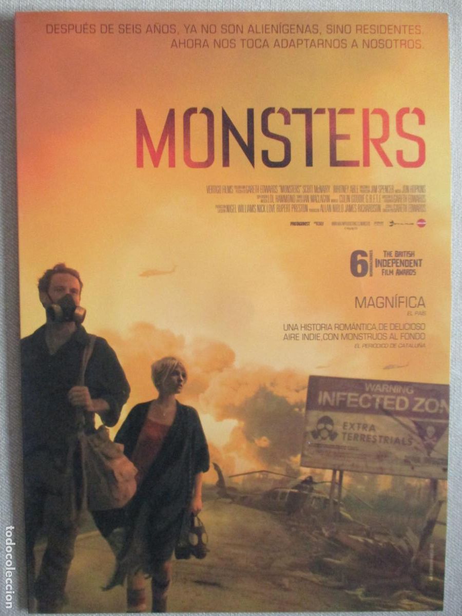 Cinema: MONSTERS. GUIA ORIGINAL ESTRENO. PEDIDO MINIMO EN GUIAS 10 EUROS.