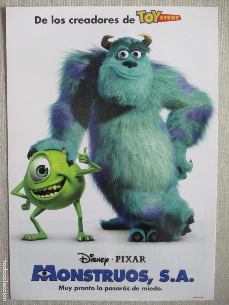Cinema: MONSTRUOS S.A. GUIA ORIGINAL ESTRENO. PEDIDO MINIMO EN GUIAS 10 EUROS.