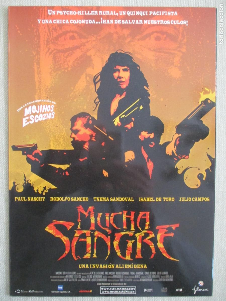 Cin&eacute;ma: MUCHA SANGRE. GUIA ORIGINAL ESTRENO. PEDIDO MINIMO EN GUIAS 10 EUROS.