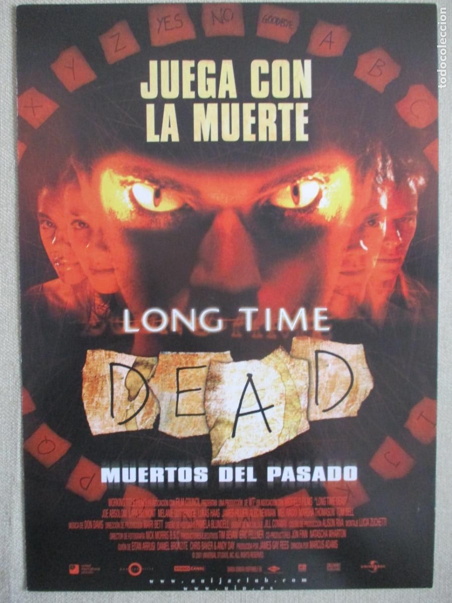 Cin&eacute;ma: MUERTOS DEL PASADO. GUIA ORIGINAL ESTRENO. PEDIDO MINIMO EN GUIAS 10 EUROS.