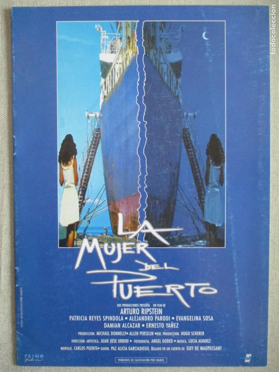 Cin&eacute;ma: LA MUJER DEL PUERTO. GUIA ORIGINAL ESTRENO. PEDIDO MINIMO EN GUIAS 10 EUROS.