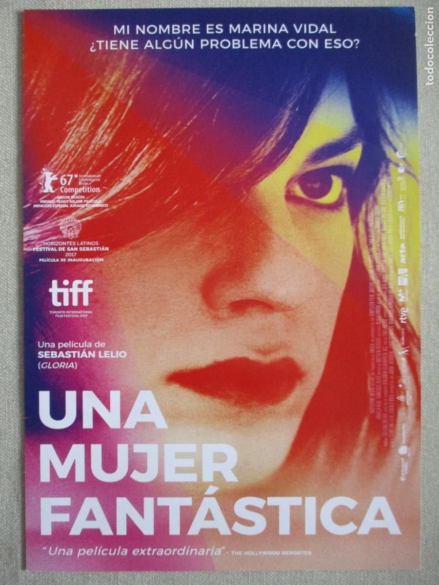 Cin&eacute;ma: UNA MUJER FANTASTICA. GUIA ORIGINAL ESTRENO. PEDIDO MINIMO EN GUIAS 10 EUROS.