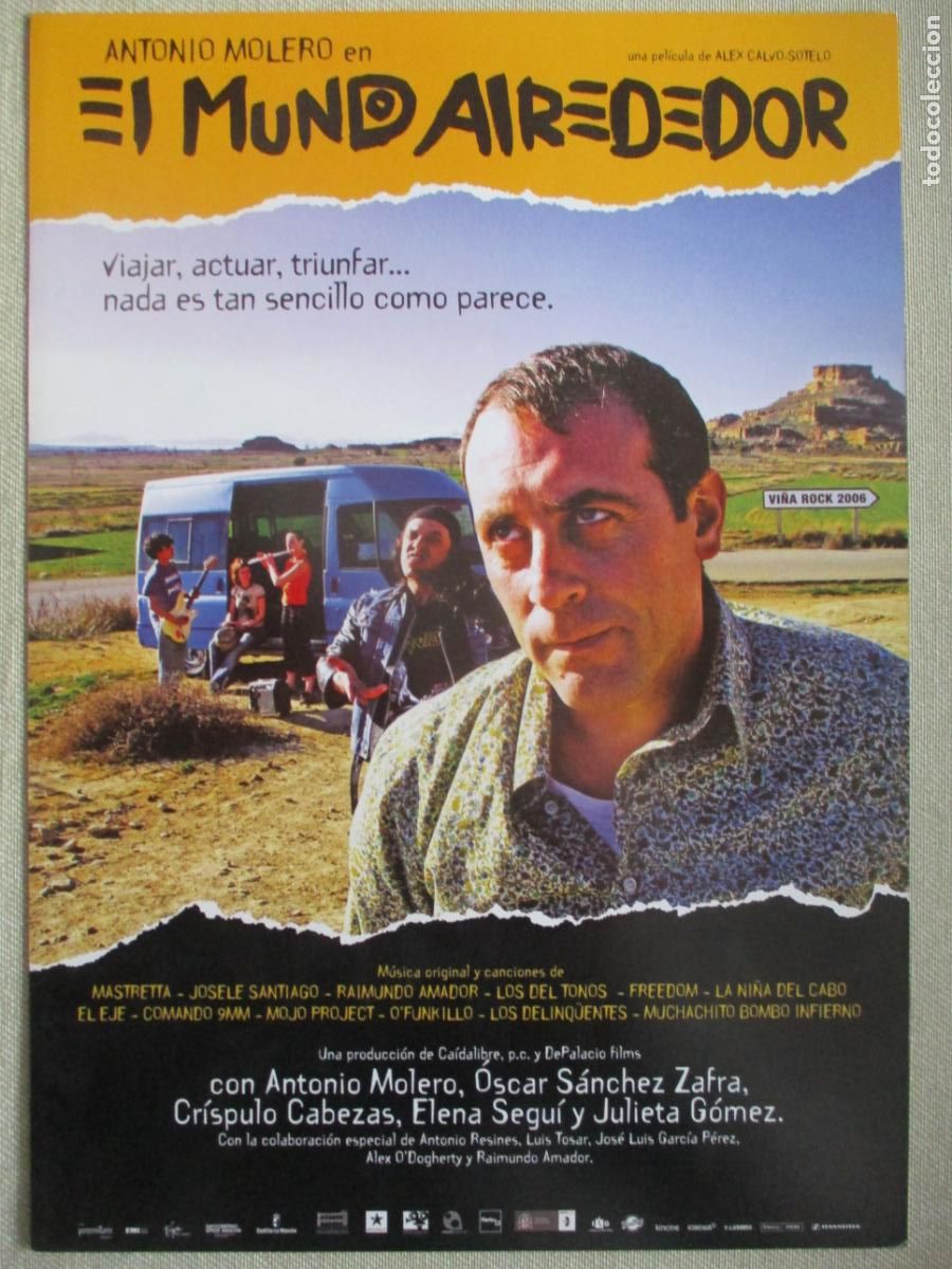 Cinema: EL MUNDO ALREDEDOR. GUIA ORIGINAL ESTRENO. PEDIDO MINIMO EN GUIAS 10 EUROS.