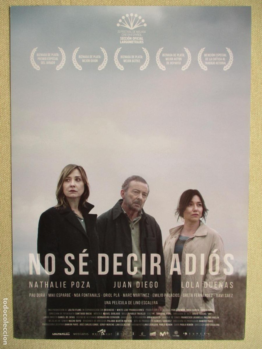 Cine: NO SE DECIR ADIOS. GUIA ORIGINAL ESTRENO. PEDIDO MINIMO EN GUIAS 10 EUROS.