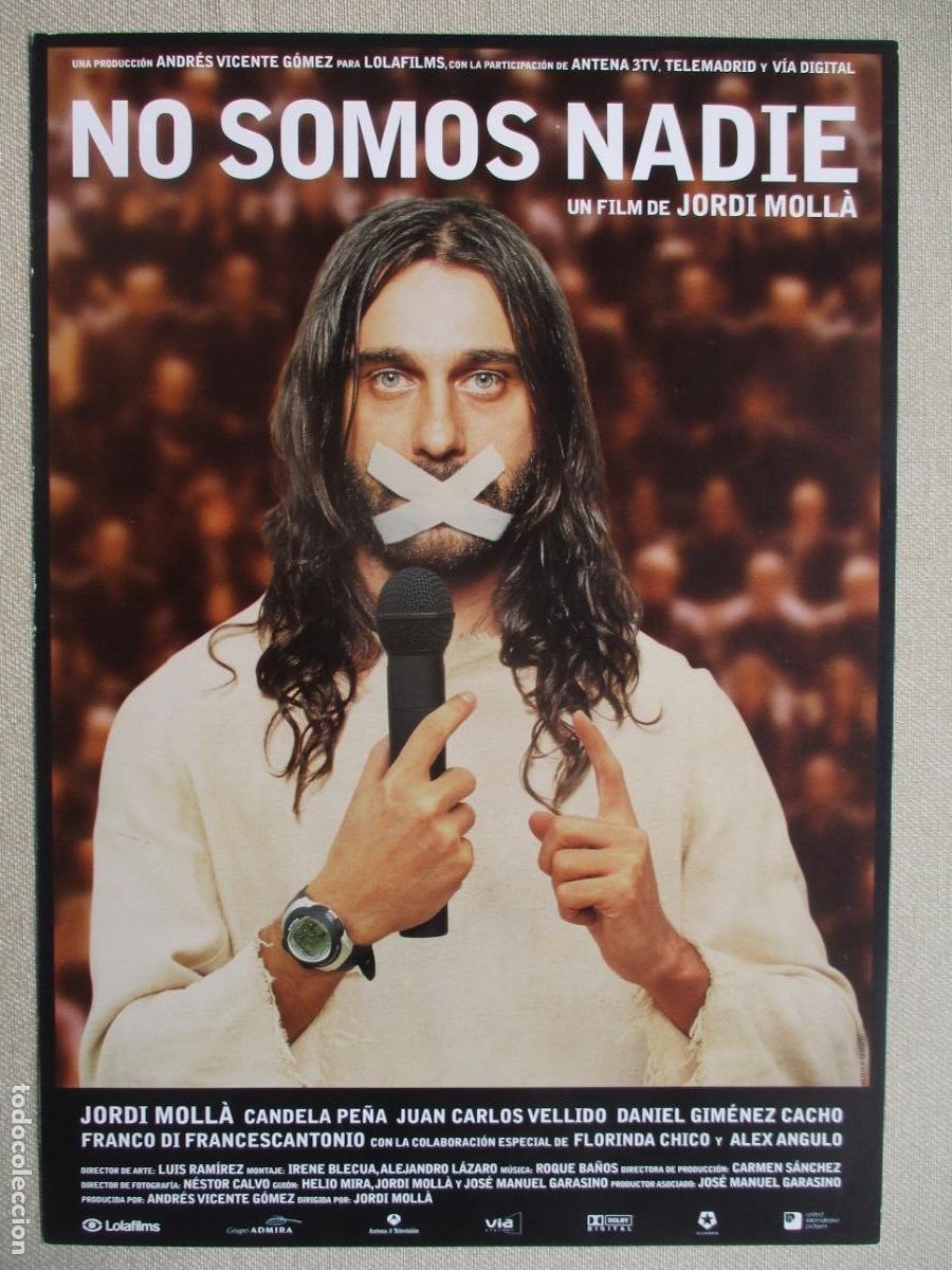 Cine: NO SOMOS NADIE. GUIA ORIGINAL ESTRENO. PEDIDO MINIMO EN GUIAS 10 EUROS.