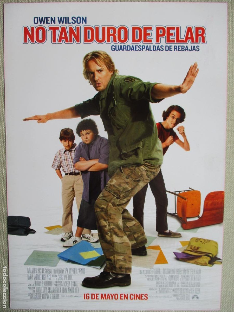 Cinema: NO TAN DURO DE PELAR. GUIA ORIGINAL ESTRENO. PEDIDO MINIMO EN GUIAS 10 EUROS.