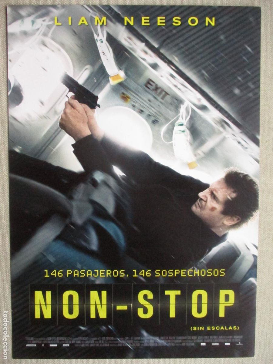 Cine: NON-STOP. GUIA ORIGINAL ESTRENO. PEDIDO MINIMO EN GUIAS 10 EUROS.