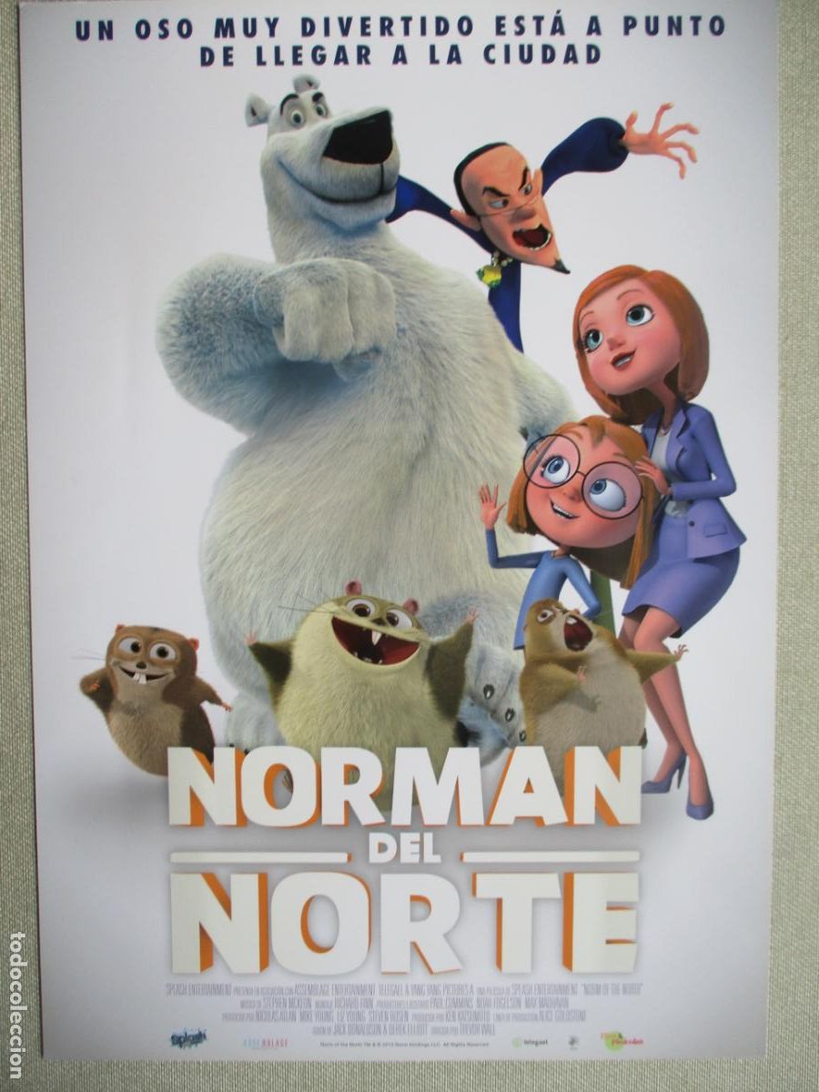 Cine: NORMAN DEL NORTE. GUIA ORIGINAL ESTRENO. PEDIDO MINIMO EN GUIAS 10 EUROS.