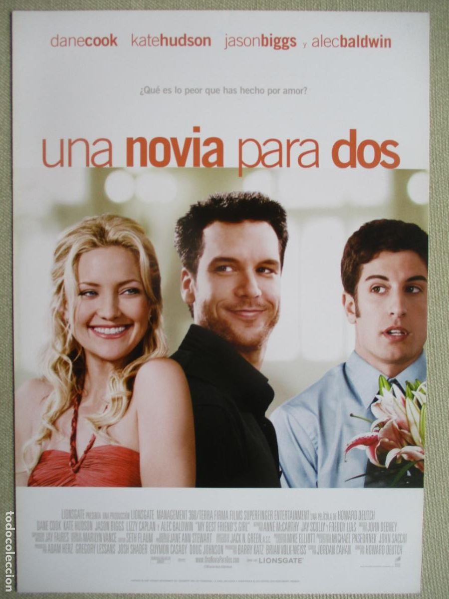 Cine: UNA NOVIA PARA DOS. GUIA ORIGINAL ESTRENO. PEDIDO MINIMO EN GUIAS 10 EUROS.