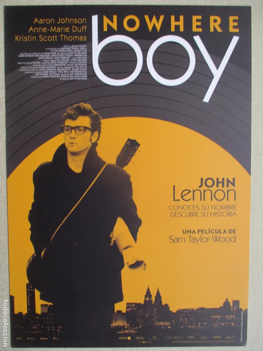 Cine: NOWHERE BOY. GUIA ORIGINAL ESTRENO. PEDIDO MINIMO EN GUIAS 10 EUROS.