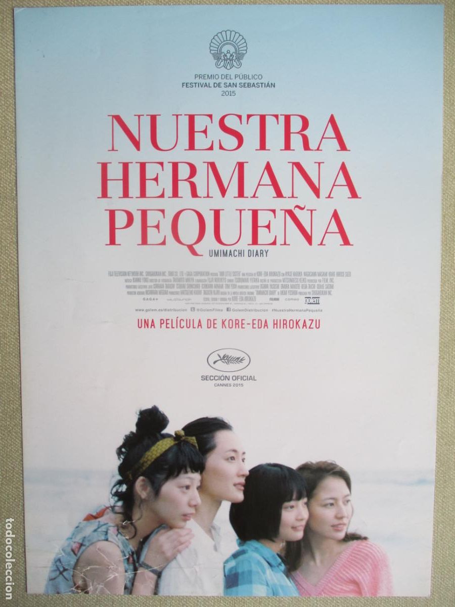 Cine: NUESTRA HERMANA PEQUE&Ntilde;A. GUIA ORIGINAL ESTRENO. PEDIDO MINIMO EN GUIAS 10 EUROS.