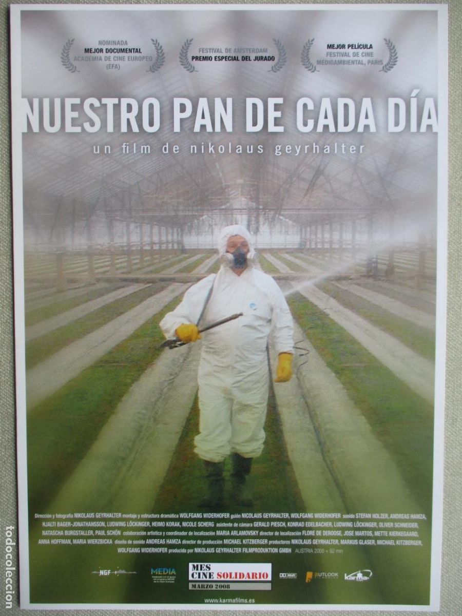 Cine: NUESTRO PAN DE CADA DIA. GUIA ORIGINAL ESTRENO. PEDIDO MINIMO EN GUIAS 10 EUROS.