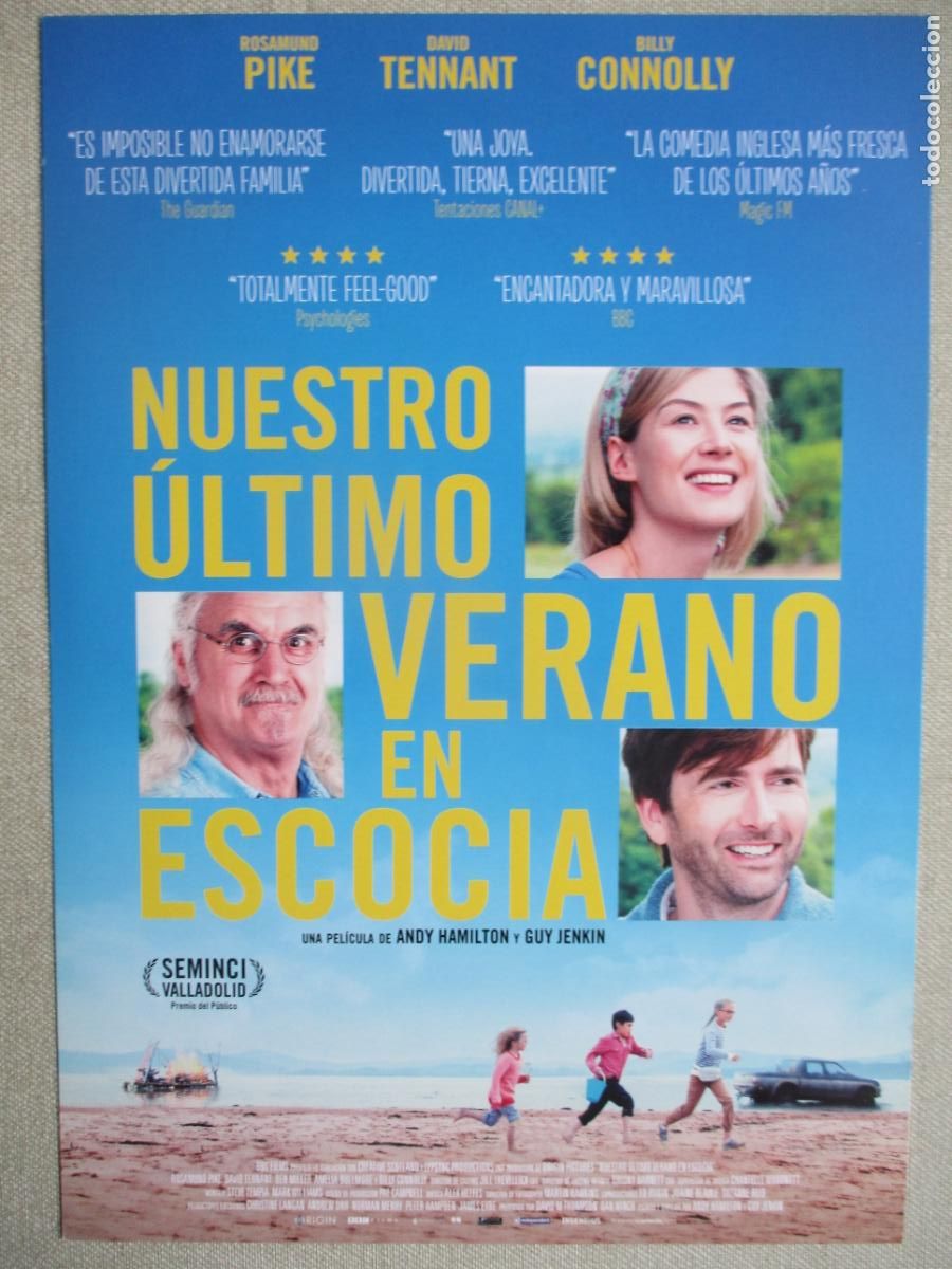 Cine: NUESTRO ULTIMO VERANO EN ESCOCIA. GUIA ORIGINAL ESTRENO. PEDIDO MINIMO EN GUIAS 10 EUROS.