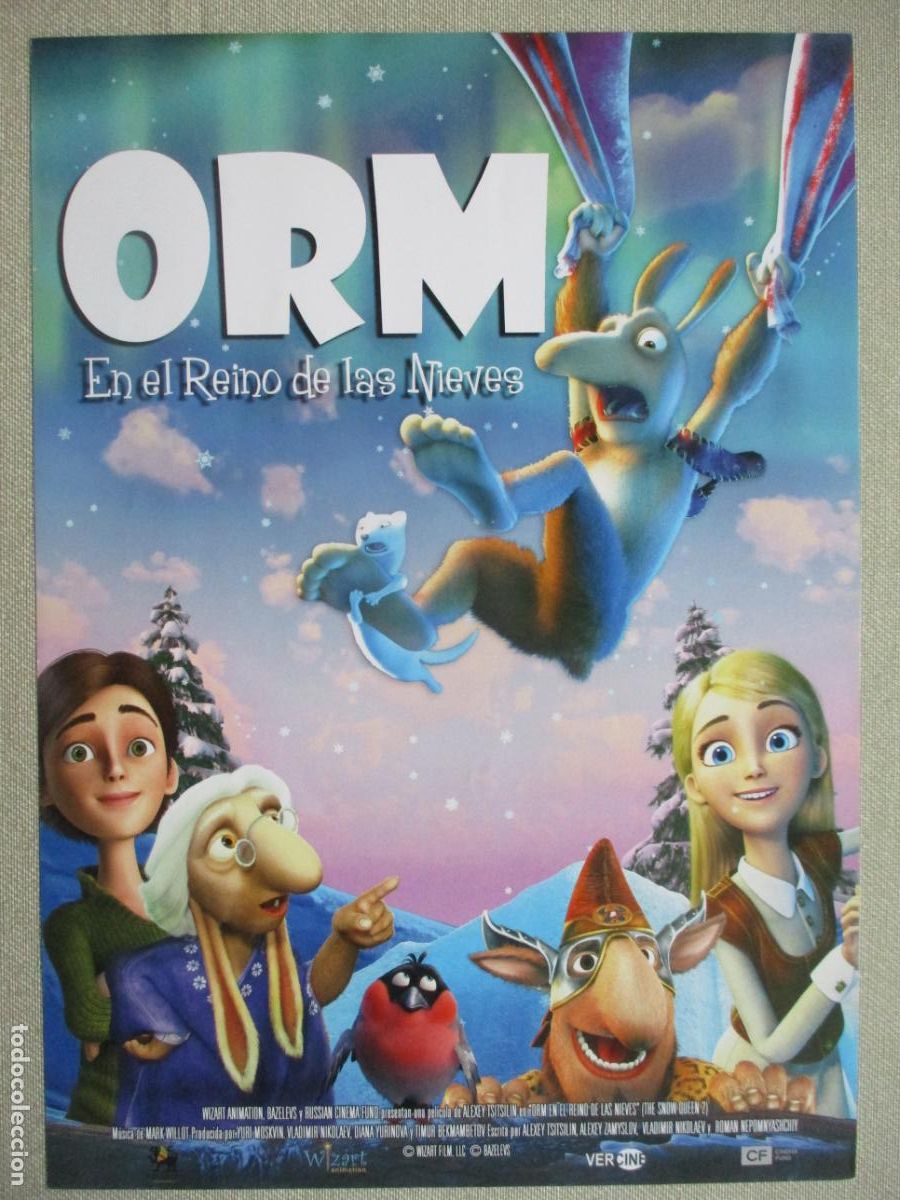 Cinema: ORM EN EL REINO DE LAS NIEVES. GUIA ORIGINAL ESTRENO. PEDIDO MINIMO EN GUIAS 10 EUROS.