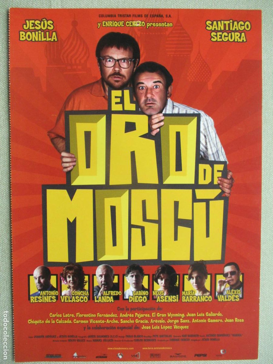Kino: EL ORO DE MOSCU. GUIA ORIGINAL ESTRENO. PEDIDO MINIMO EN GUIAS 10 EUROS.