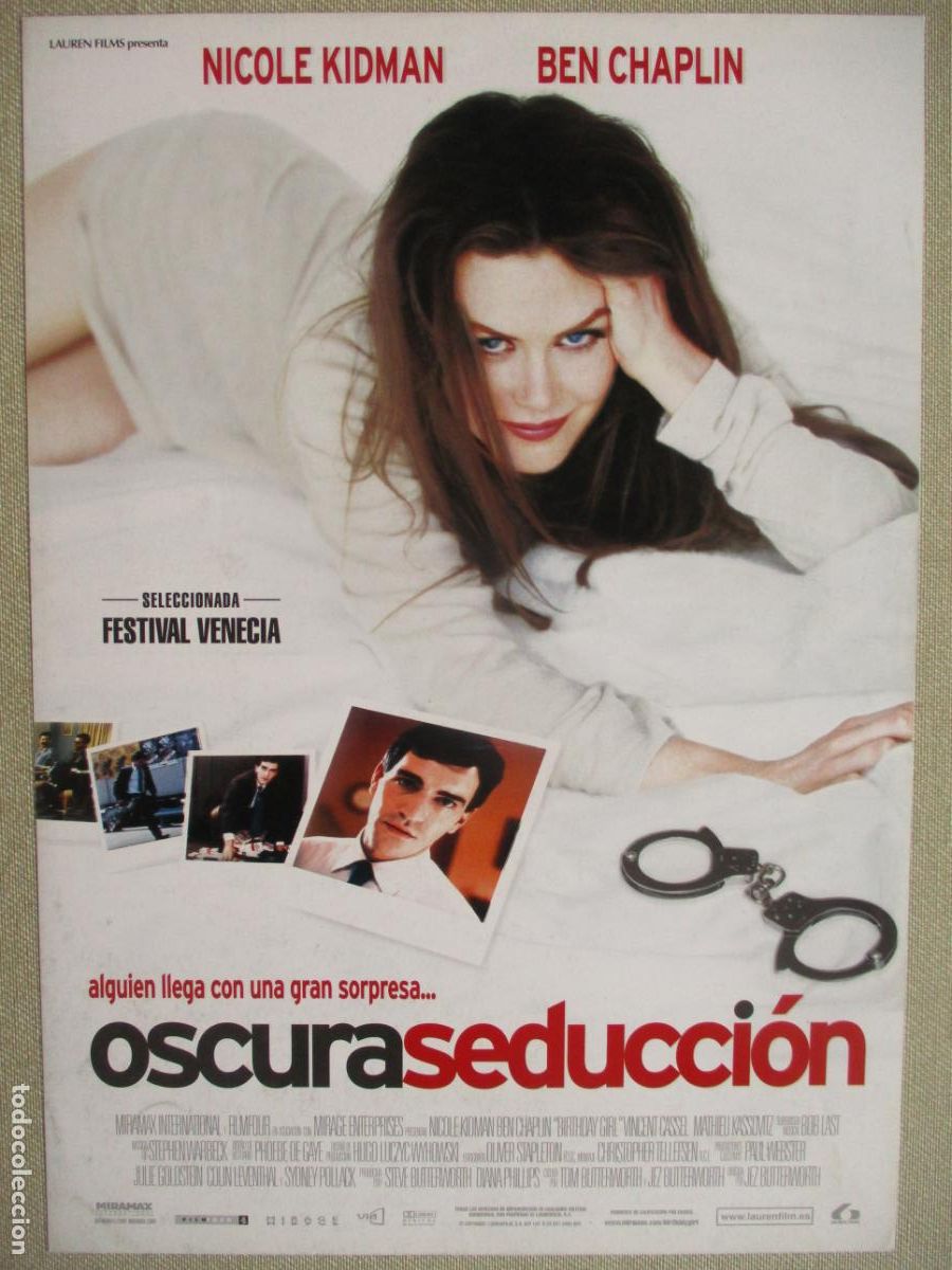 Cinema: OSCURA SEDUCCION. GUIA ORIGINAL ESTRENO. PEDIDO MINIMO EN GUIAS 10 EUROS.
