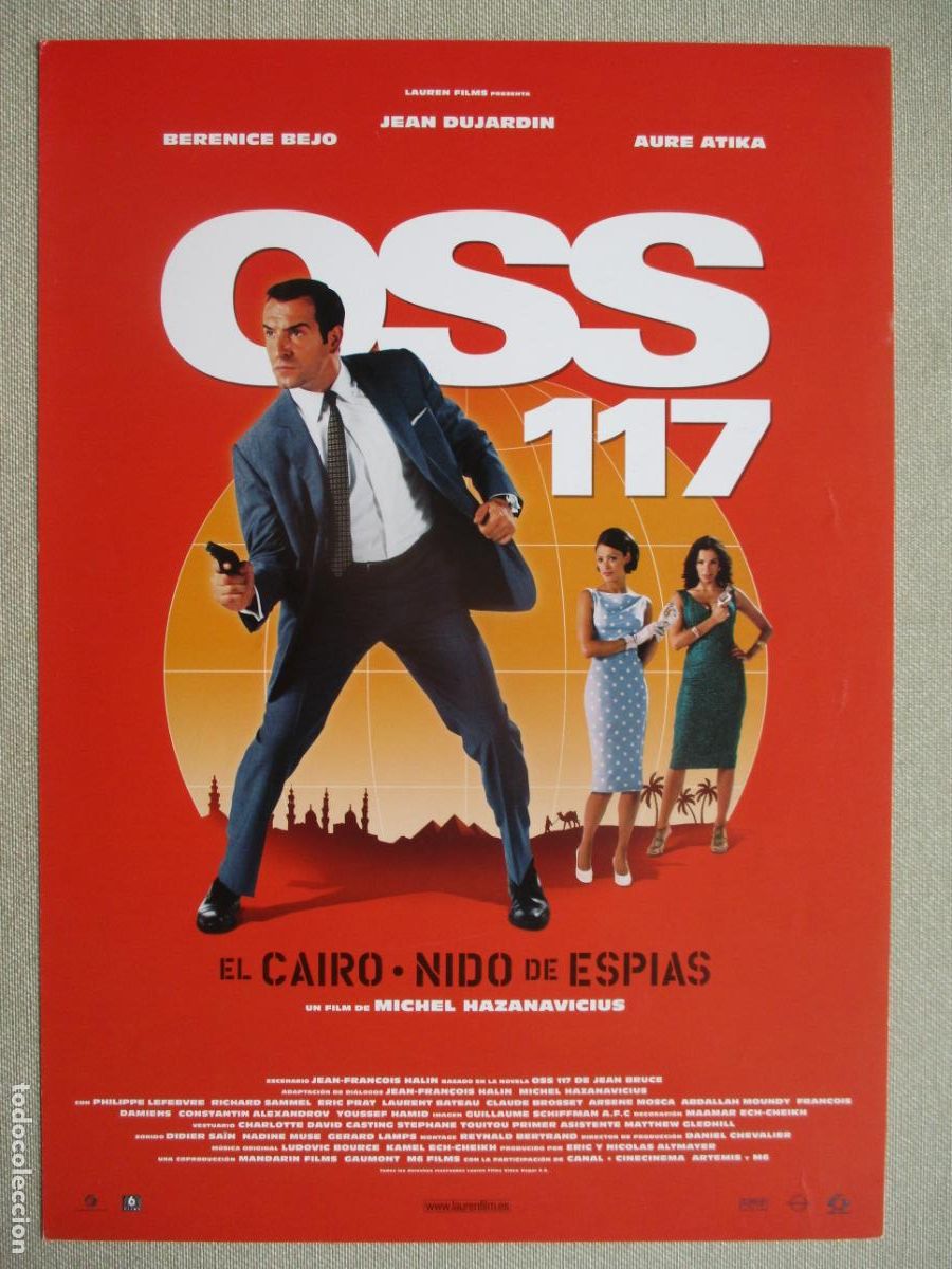 Cinema: OSS 117 EL CAIRO NIDO DE ESPIAS. GUIA ORIGINAL ESTRENO. PEDIDO MINIMO EN GUIAS 10 EUROS.