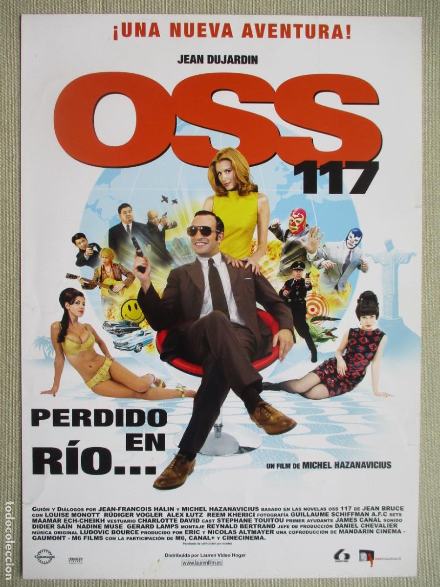 Cinema: OSS 117 PERDIDO EN RIO. GUIA ORIGINAL ESTRENO. PEDIDO MINIMO EN GUIAS 10 EUROS.