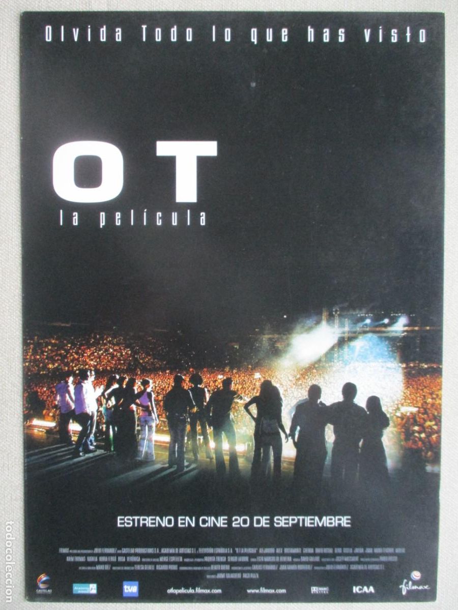 Cinema: OT LA PELICULA. GUIA ORIGINAL ESTRENO. PEDIDO MINIMO EN GUIAS 10 EUROS.