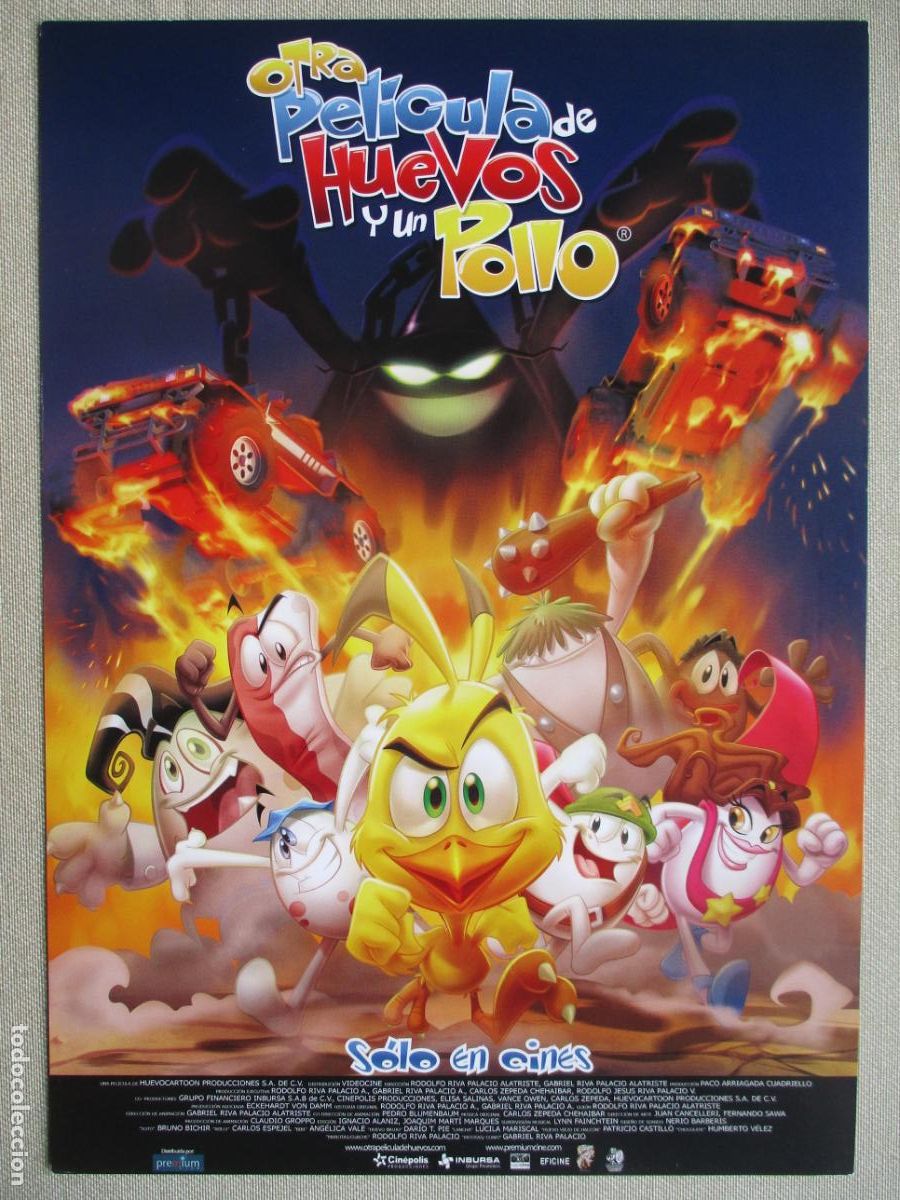 Cinema: OTRA PELICULA DE HUEVOS Y UN POLLO. GUIA ORIGINAL ESTRENO. PEDIDO MINIMO EN GUIAS 10 EUROS.