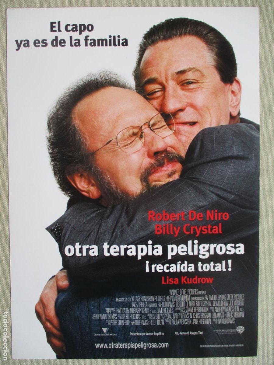Cinema: OTRA TERAPIA PELIGROSA. GUIA ORIGINAL ESTRENO. PEDIDO MINIMO EN GUIAS 10 EUROS.