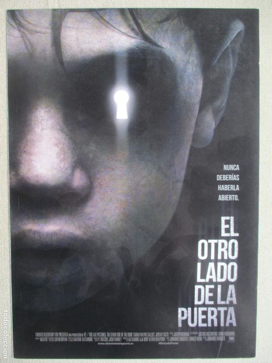 Kino: EL OTRO LADO DE LA PUERTA. GUIA ORIGINAL ESTRENO. PEDIDO MINIMO EN GUIAS 10 EUROS.