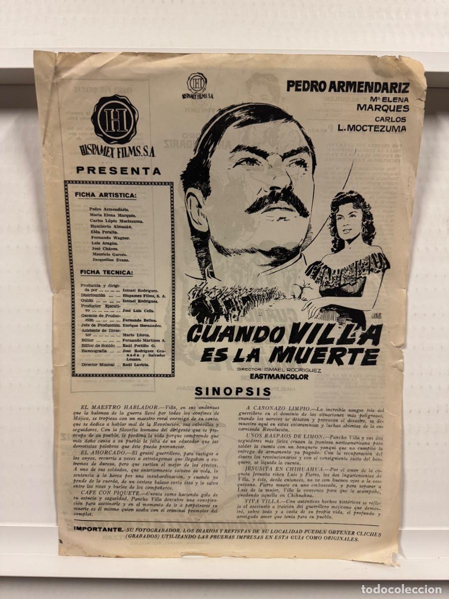 Cin&eacute;ma: Guia de cine Hispamex Cuando Villa es la muerte