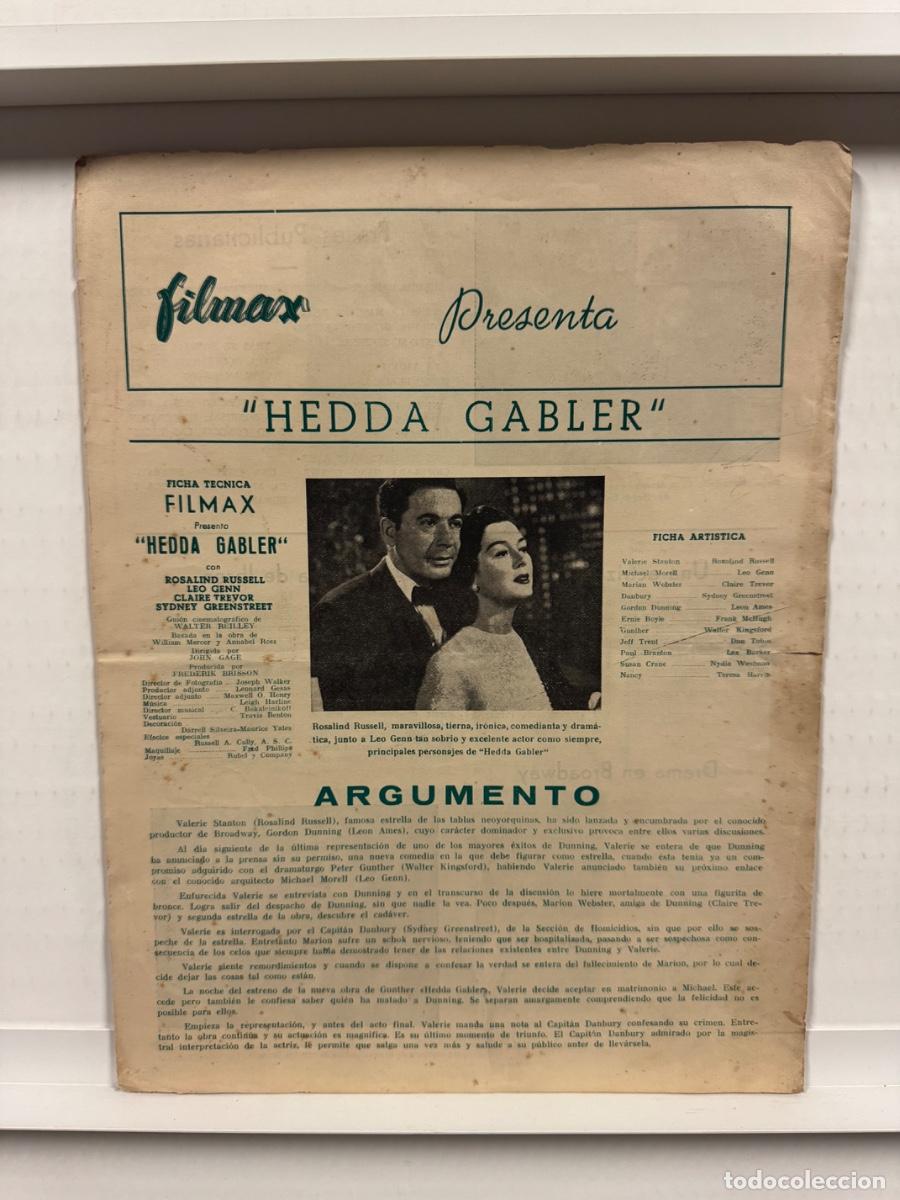 Cin&eacute;ma: Guia de cine Filmax &ldquo;Hedda Gabler&rdquo;