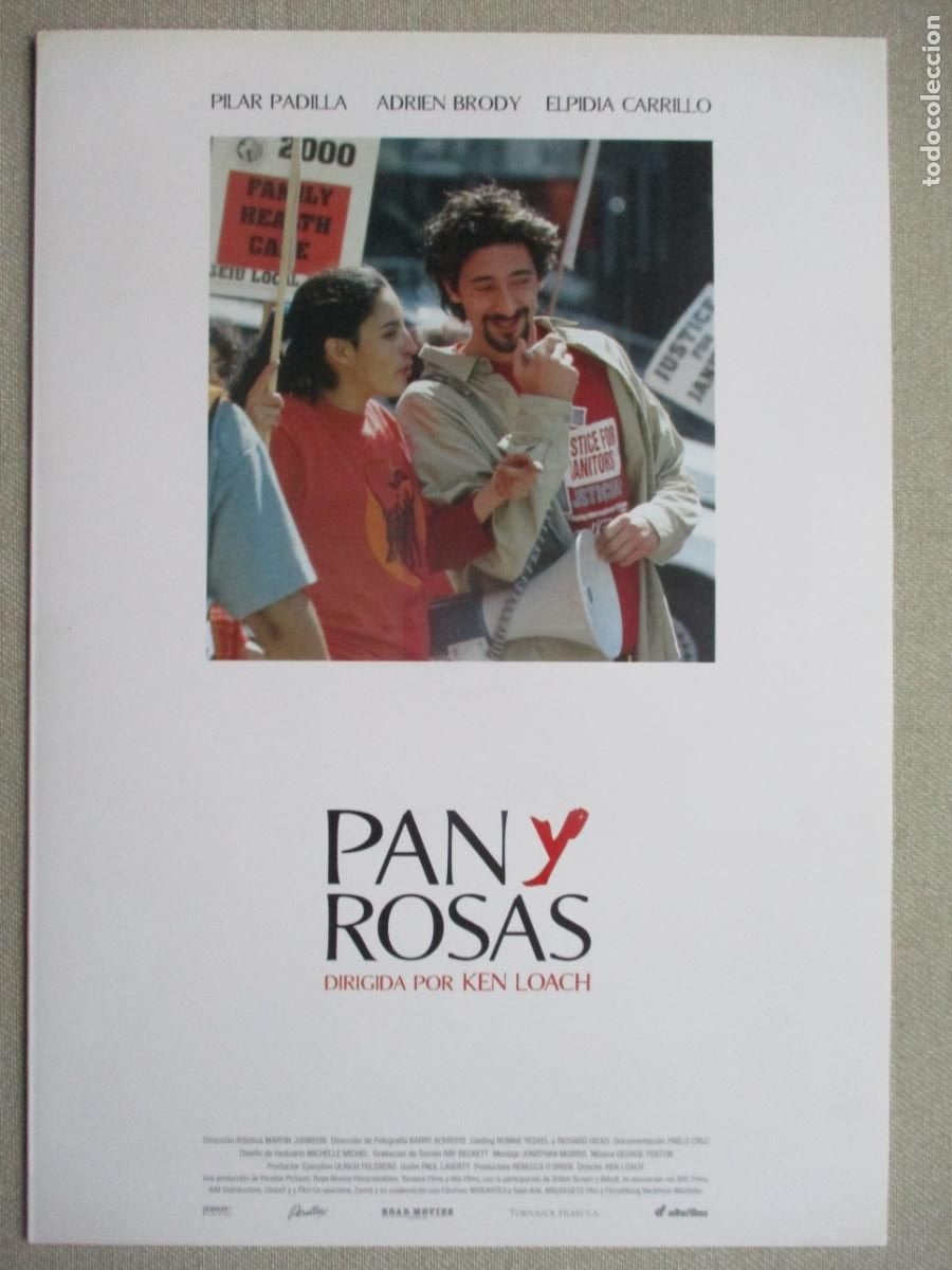 Cin&eacute;ma: PAN Y ROSAS. GUIA ORIGINAL ESTRENO. PEDIDO MINIMO EN GUIAS 10 EUROS.