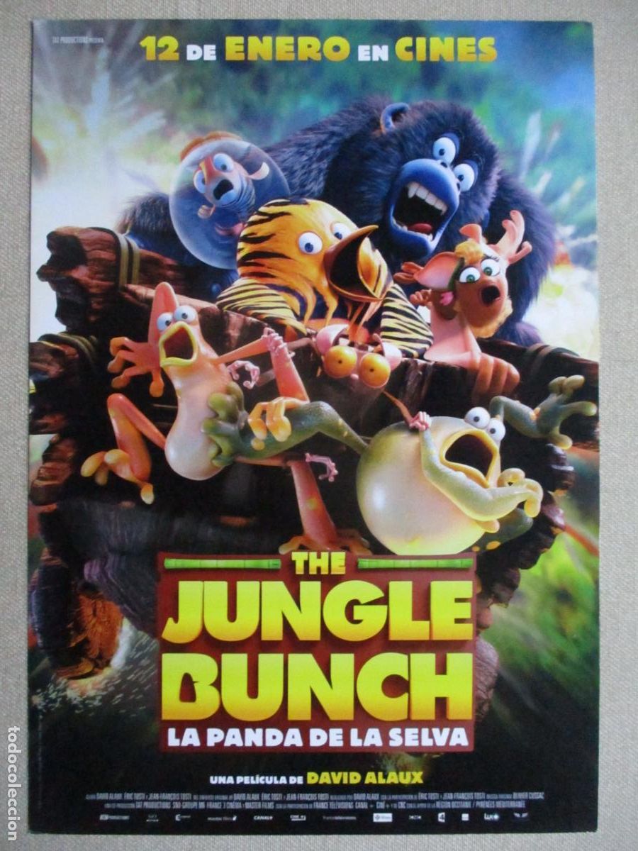 Cin&eacute;ma: LA PANDA DE LA SELVA. GUIA ORIGINAL ESTRENO. PEDIDO MINIMO EN GUIAS 10 EUROS.