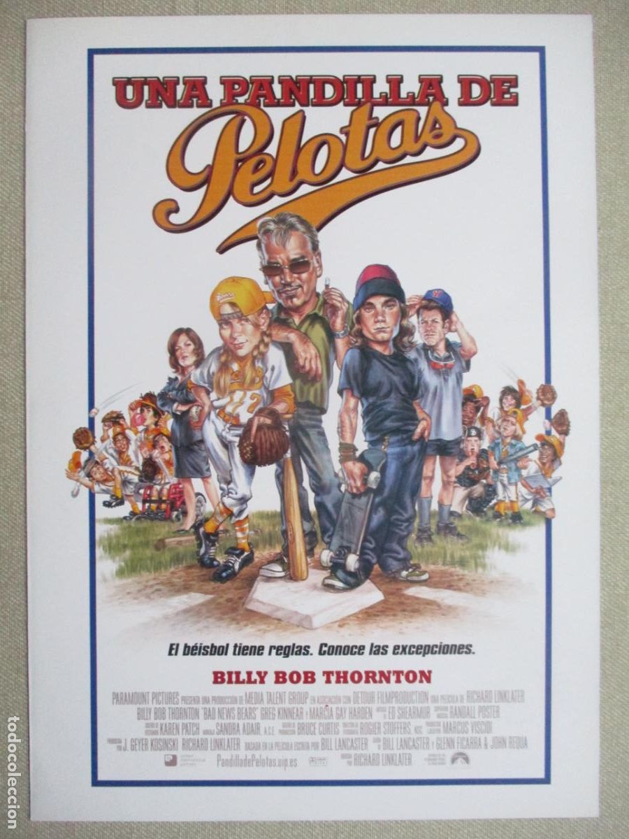 Cin&eacute;ma: UNA PANDILLA DE PELOTAS. GUIA ORIGINAL ESTRENO. PEDIDO MINIMO EN GUIAS 10 EUROS.