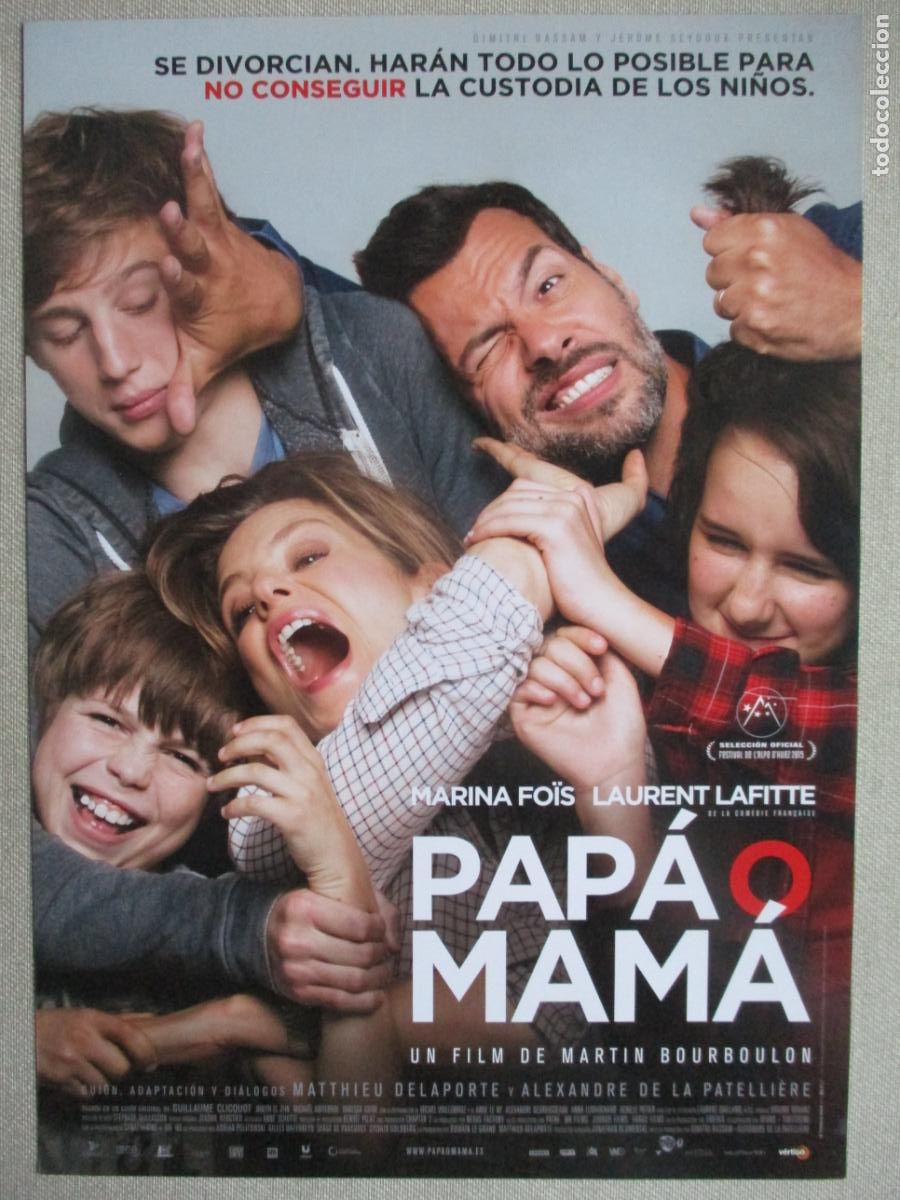Cin&eacute;ma: PAPA O MAMA. GUIA ORIGINAL ESTRENO. PEDIDO MINIMO EN GUIAS 10 EUROS.