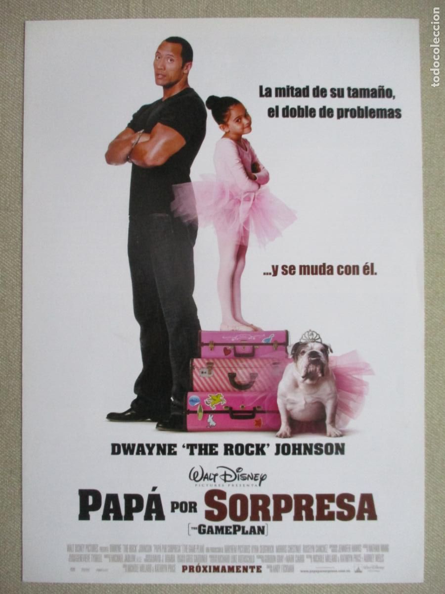 Cin&eacute;ma: PAPA POR SORPRESA. GUIA ORIGINAL ESTRENO. PEDIDO MINIMO EN GUIAS 10 EUROS.