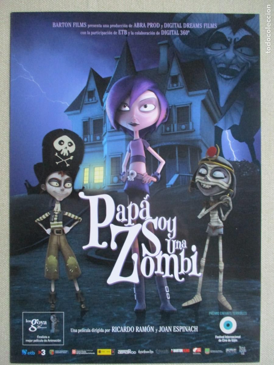 Cin&eacute;ma: PAPA SOY UNA ZOMBI. GUIA ORIGINAL ESTRENO. PEDIDO MINIMO EN GUIAS 10 EUROS.