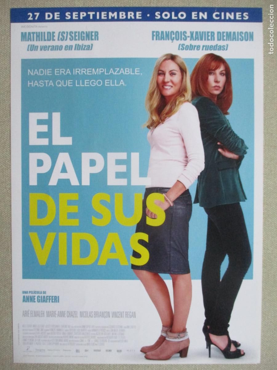 Cin&eacute;ma: EL PAPEL DE SUS VIDAS. GUIA ORIGINAL ESTRENO. PEDIDO MINIMO EN GUIAS 10 EUROS.