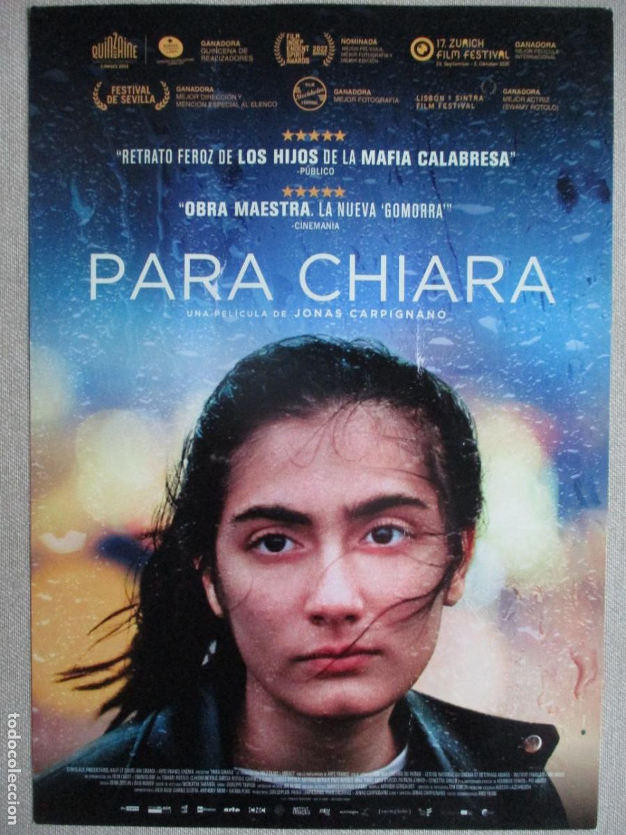 Cin&eacute;ma: PARA CHIARA. GUIA ORIGINAL ESTRENO. PEDIDO MINIMO EN GUIAS 10 EUROS.
