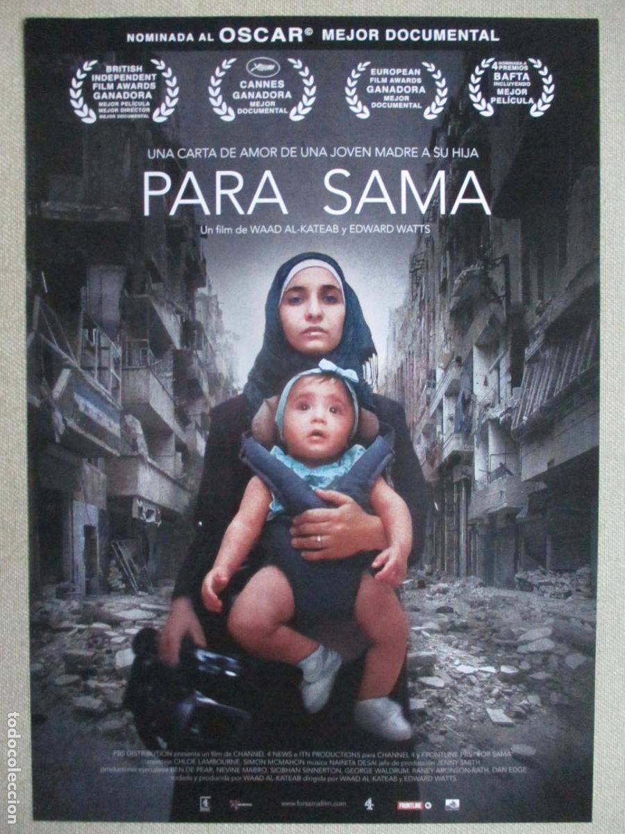 Cin&eacute;ma: PARA SAMA. GUIA ORIGINAL ESTRENO. PEDIDO MINIMO EN GUIAS 10 EUROS.