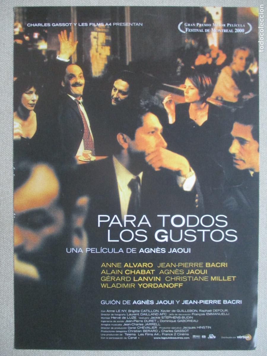 Cin&eacute;ma: PARA TODOS LOS GUSTOS. GUIA ORIGINAL ESTRENO. PEDIDO MINIMO EN GUIAS 10 EUROS.