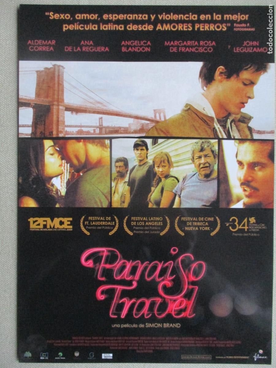 Cinema: PARAISO TRAVEL. GUIA ORIGINAL ESTRENO. PEDIDO MINIMO EN GUIAS 10 EUROS.