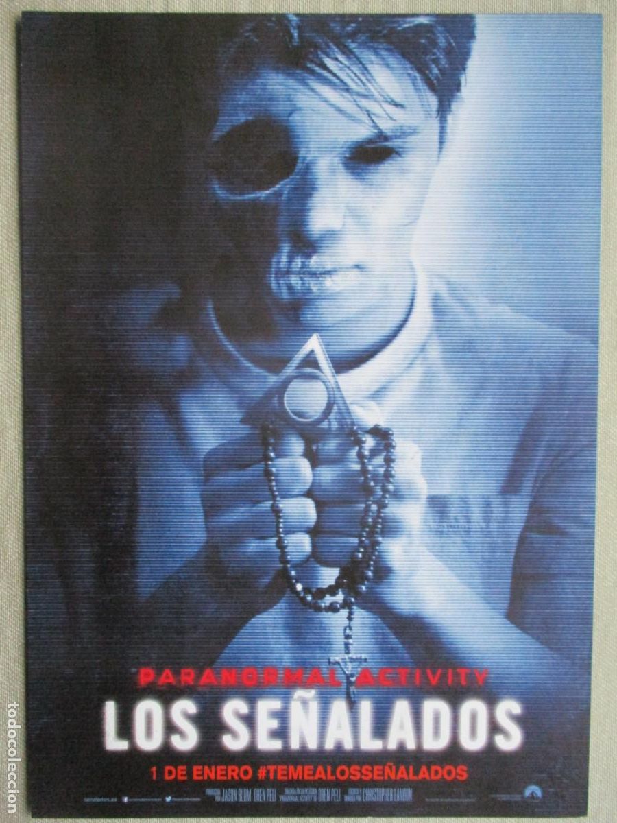 Cinema: PARANORMAL ACTIVITY LOS SE&Ntilde;ALADOS. GUIA ORIGINAL ESTRENO. PEDIDO MINIMO EN GUIAS 10 EUROS.